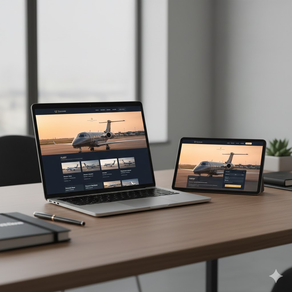 Private Jet Charter Companies SEO and Website Development