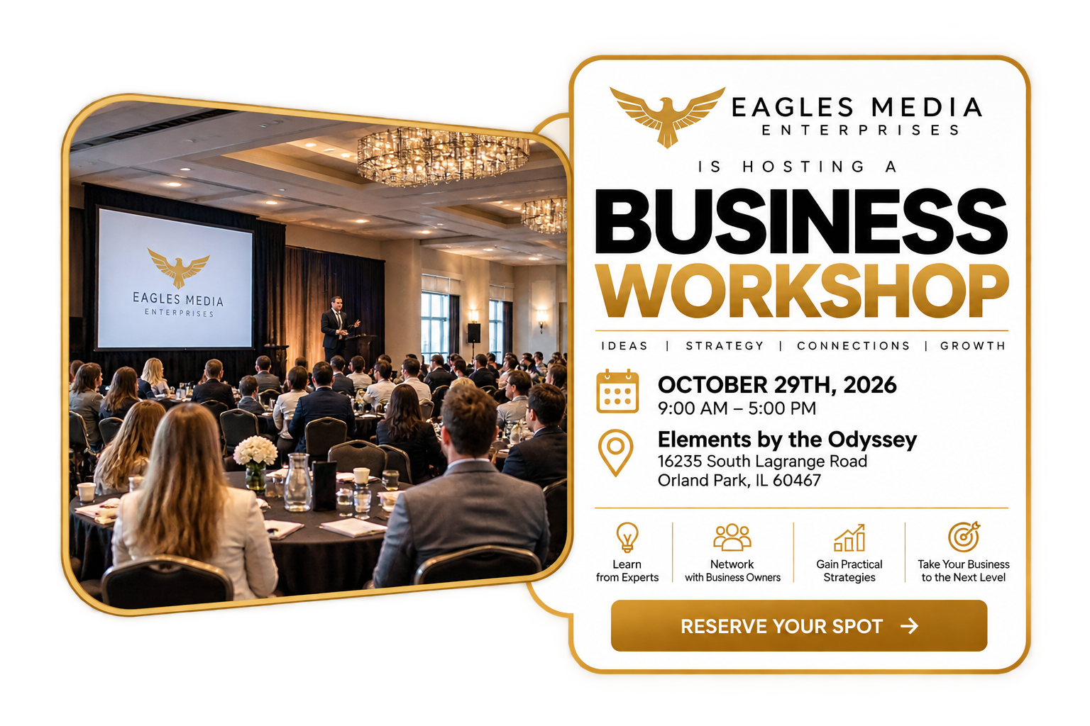 eagles media hosting workshop for businesses